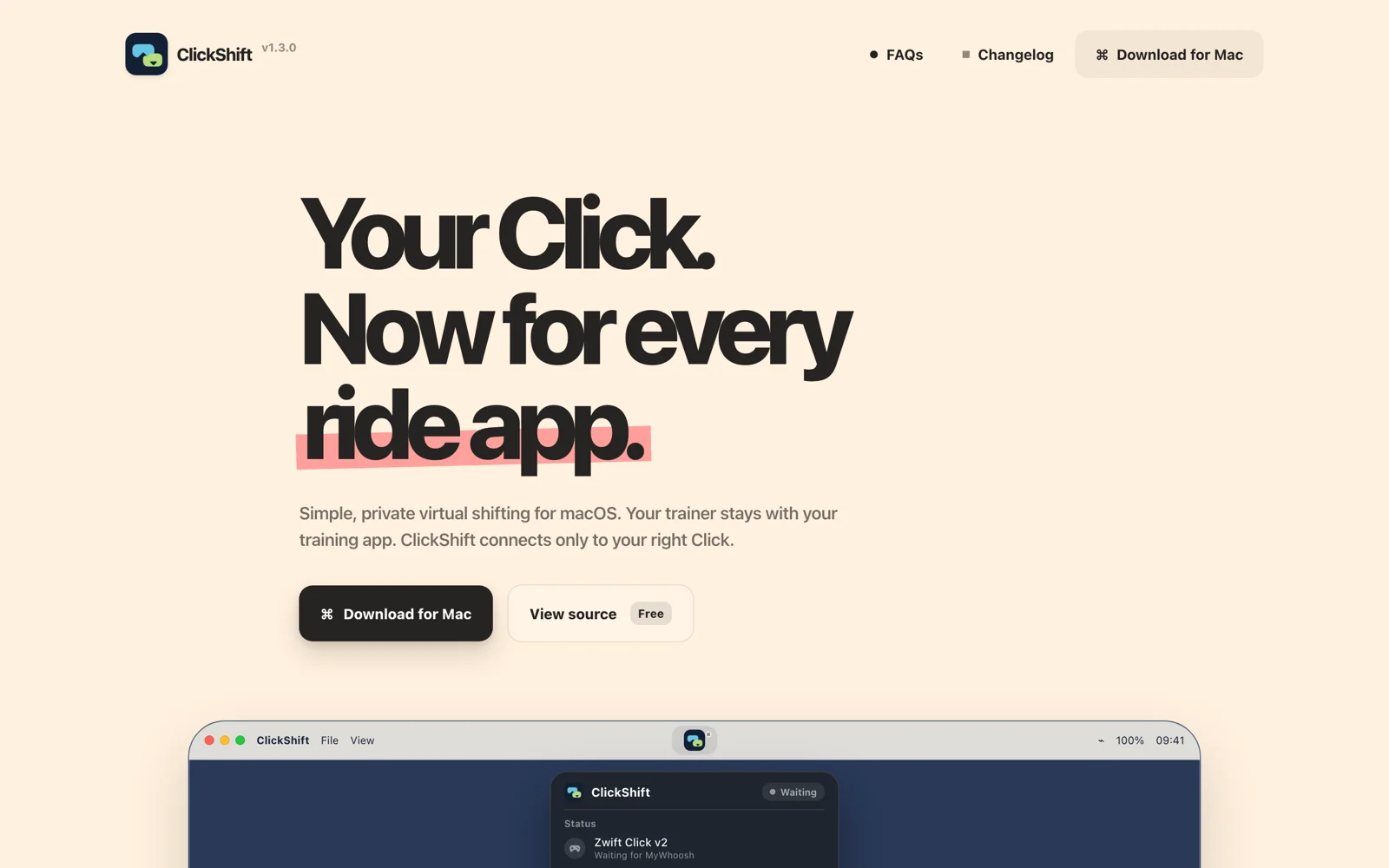 ClickShift website